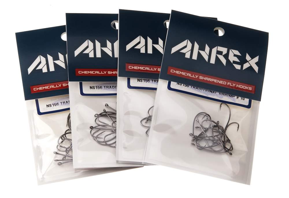 Ahrex Ns156 Traditional Shrimp #4 Fly Tying Hooks Black Nickel Curved To Imitate Natural Shrimps